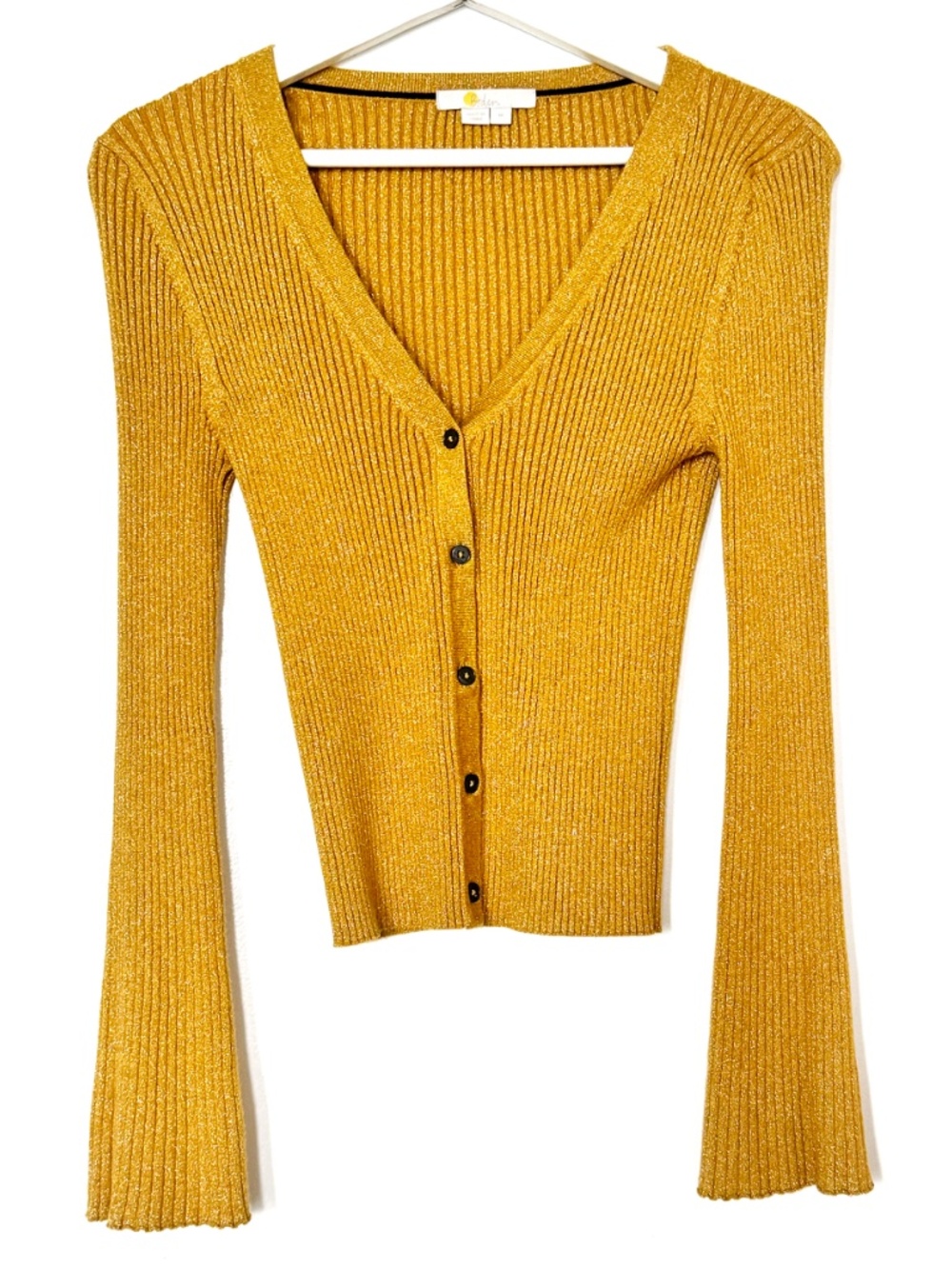 Boden Gold Ribbed Shirt - Picture 2 of 6